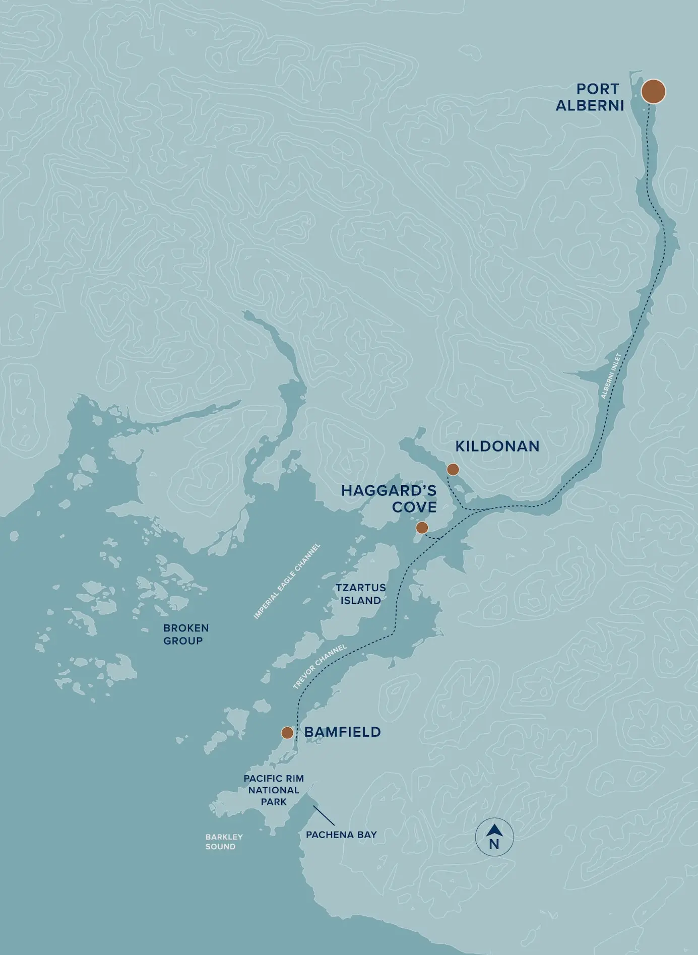 Map of Port Alberni area